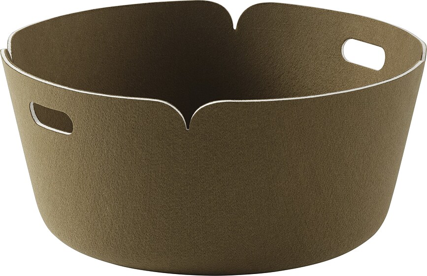 Restore Panier de Rangement rond, kaki