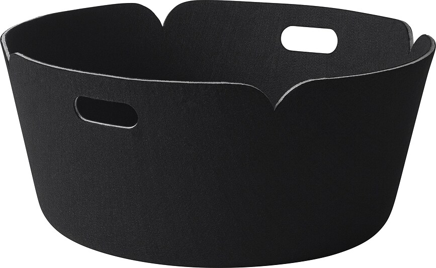 Restore Panier de Rangement rond, noir