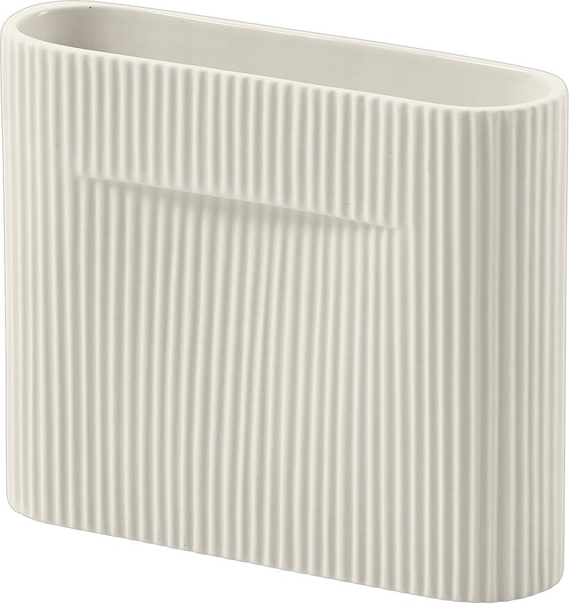 Ridge Βάζο, 16,5 εκ., λευκό