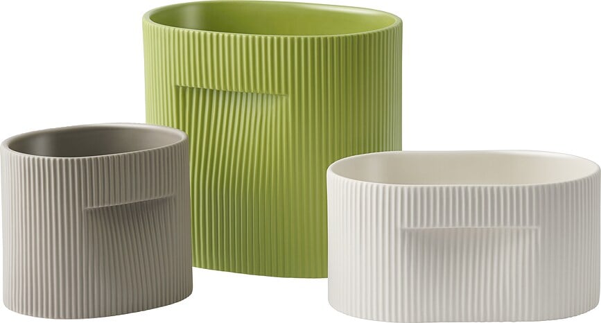 Ridge Ukrasna Posuda 13 cm bijela