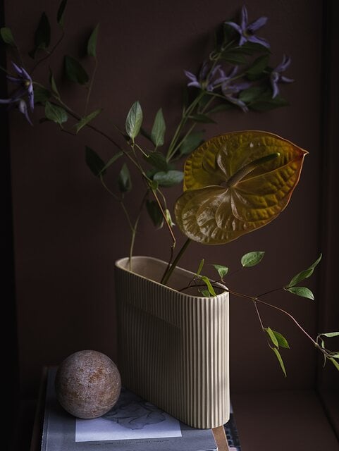 Muuto Ridge Vase, 16,5 cm, Off White