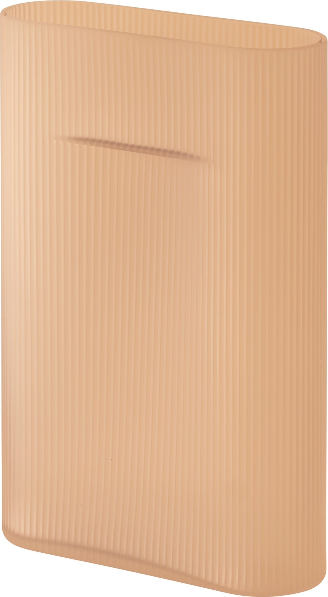 Ridge Vase 35 cm, hellorange