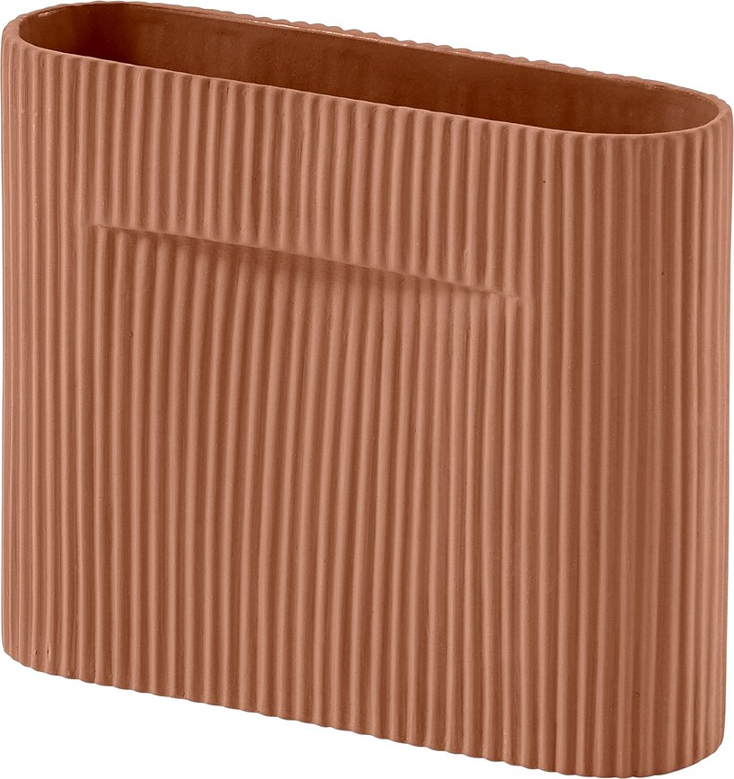 Ridge Vaza, 16,5 cm, terakotna