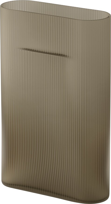 Ridge Vazna, 35 cm, taupe, steklena