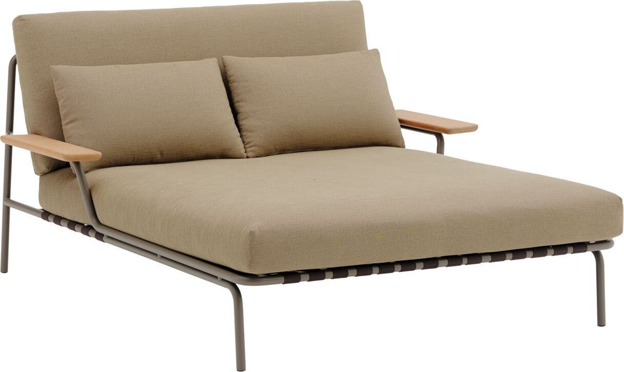 Settle Gartenliege, braun