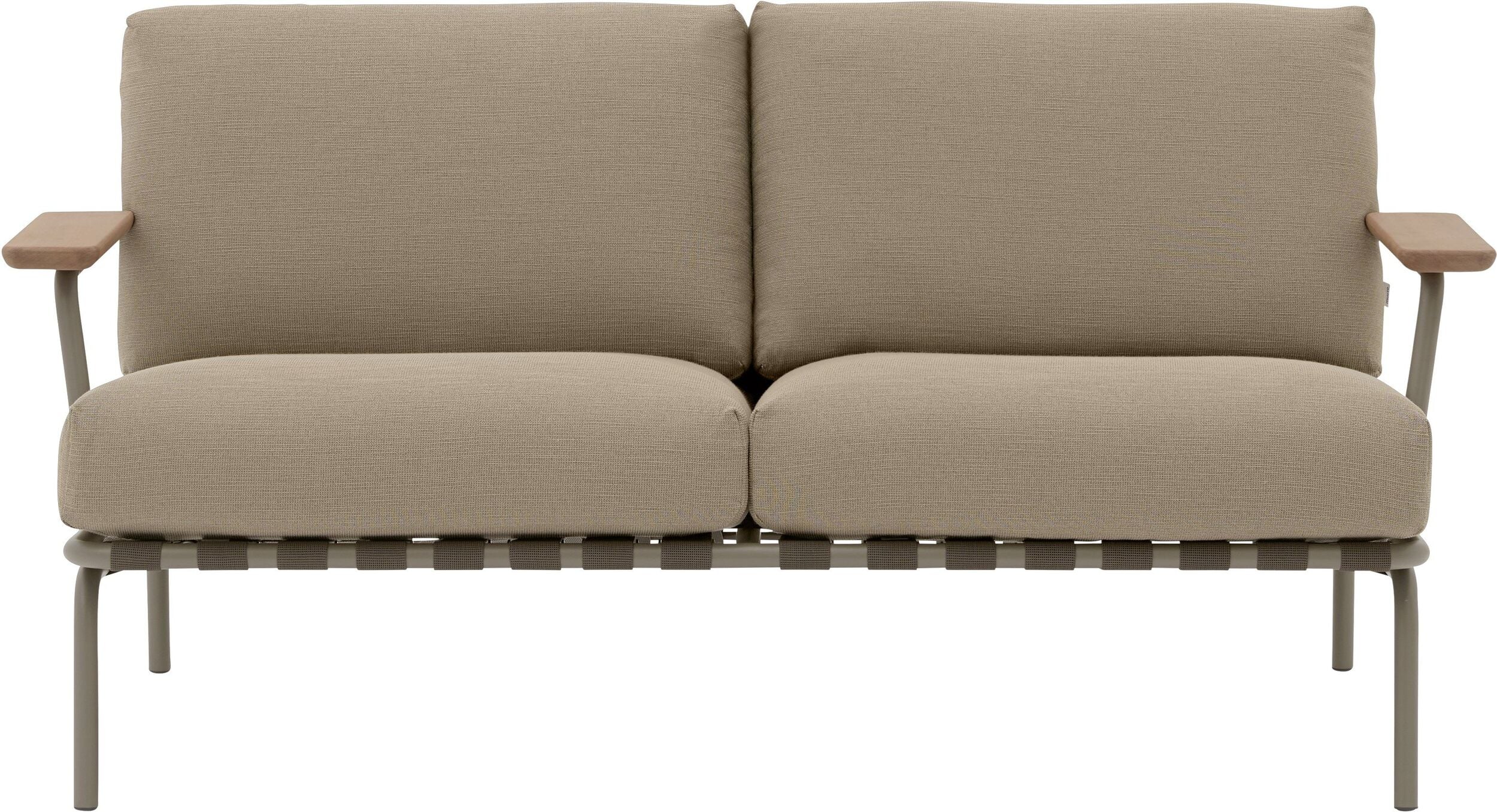 Settle Gartensofa braun für 2 Personen