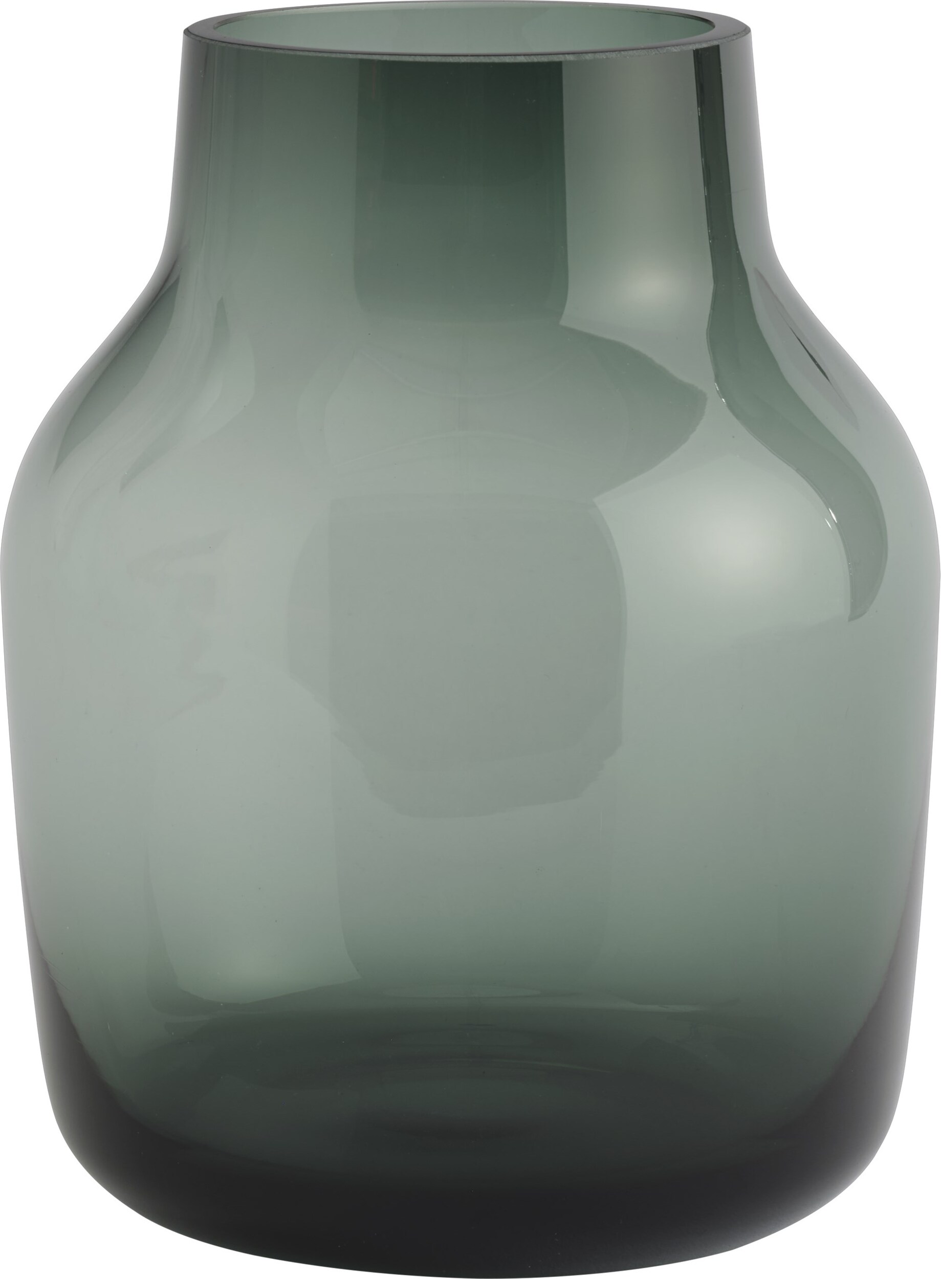 Silent Vase 19 cm dunkelgrün