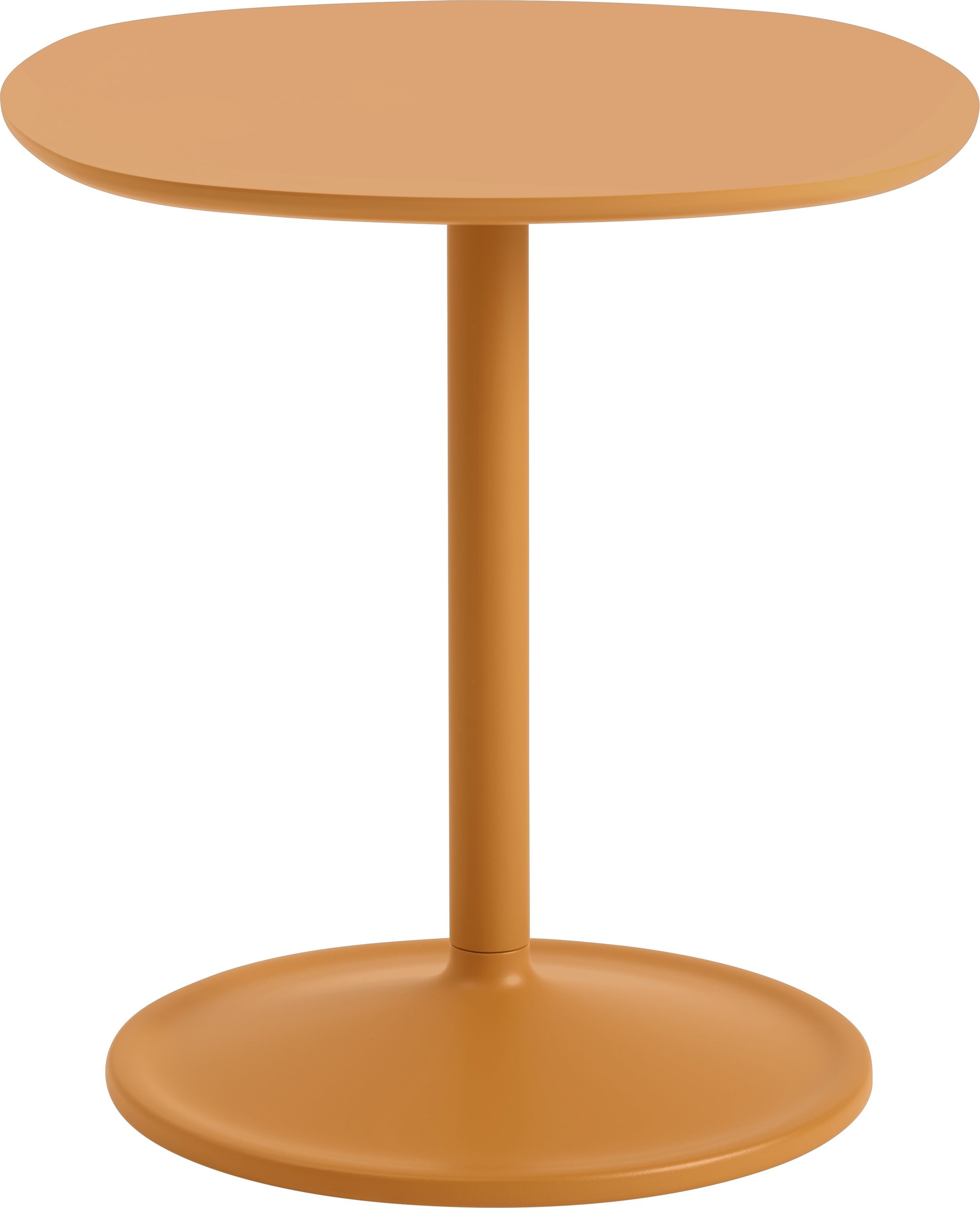 Soft Beistelltisch 45 x 48 cm orangefarben laminiert