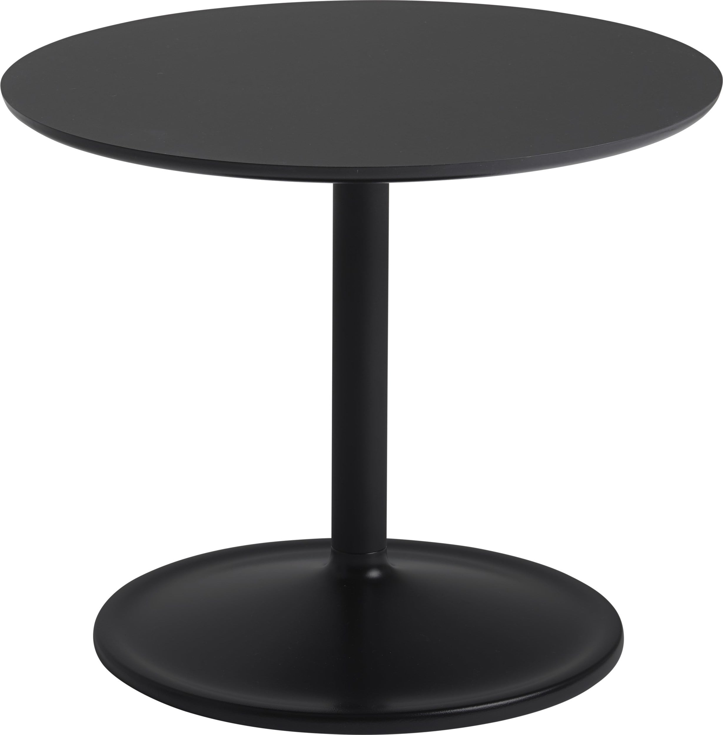 Soft Beistelltisch 48 x 40 cm schwarz laminiert