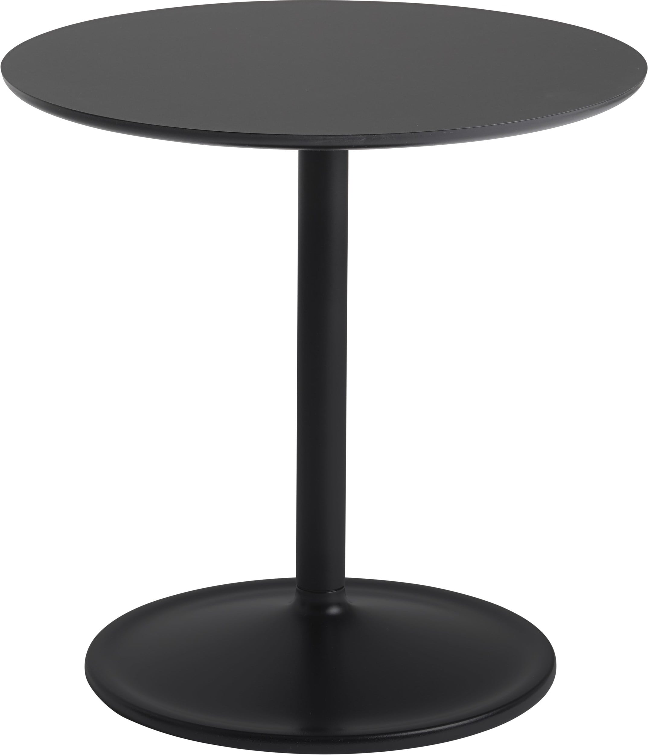 Soft Beistelltisch 48 x 48 cm schwarz laminiert