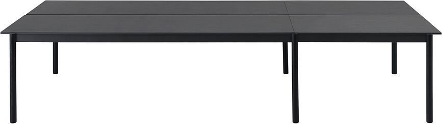 Stôl Linear System 1 lakovaná preglejka čierny