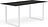 Stôl Muuto biele nohy 170 x 85 cm čierny