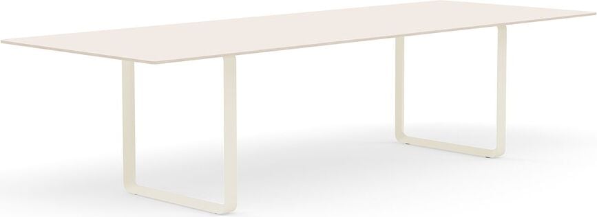 Stôl Muuto laminovaný pieskovo hnedé nohy 295 x 108 cm pieskový
