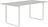 Stôl Muuto linoleum biele nohy 170 x 85 cm sivý