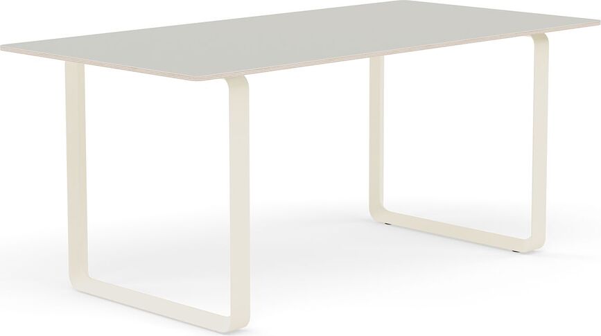 Stôl Muuto pieskovo hnedé nohy 170 x 85 cm sivý