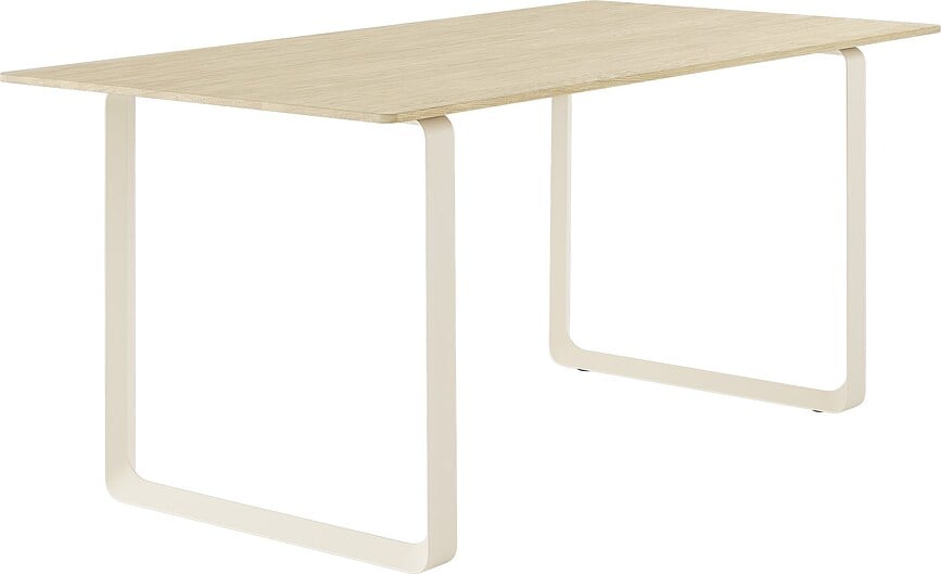 Stôl Muuto pieskovo hnedé nohy 170 x 85 cm svetlý dub