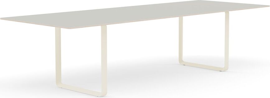Stôl Muuto pieskovo hnedé nohy 295 x 108 cm sivý
