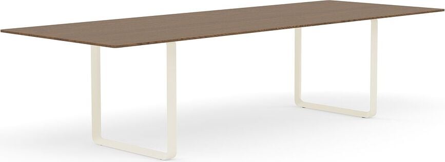 Stôl Muuto pieskovo hnedé nohy 295 x 108 cm tmavý dub