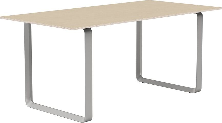 Stôl Muuto sivé nohy 170 x 85 cm prírodný