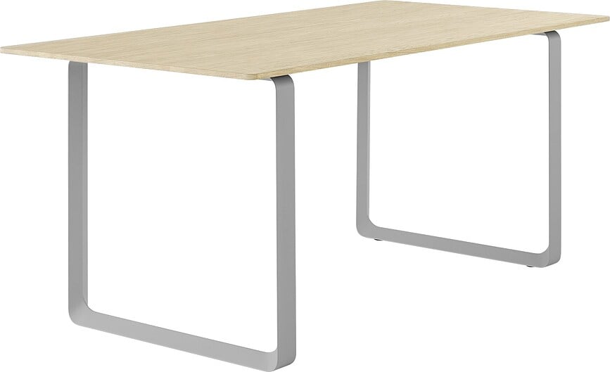 Stôl Muuto sivé nohy 170 x 85 cm svetlý dub