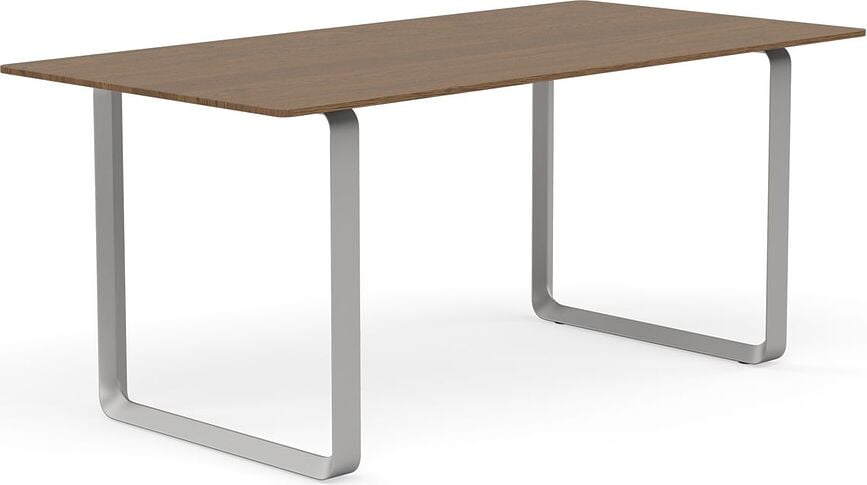 Stôl Muuto sivé nohy 170 x 85 cm tmavý dub