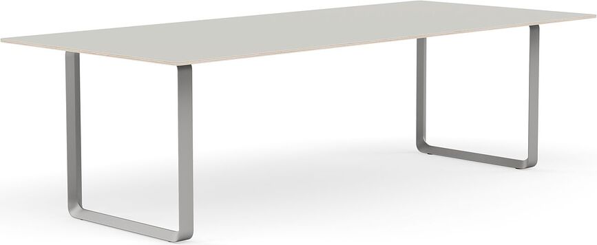 Stôl Muuto sivé nohy 225 x 90 cm sivý