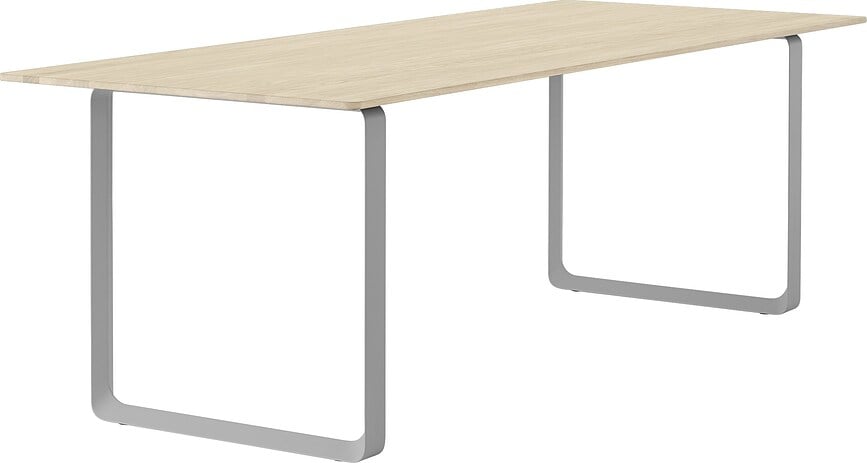 Stôl Muuto sivé nohy 225 x 90 cm svetlý dub