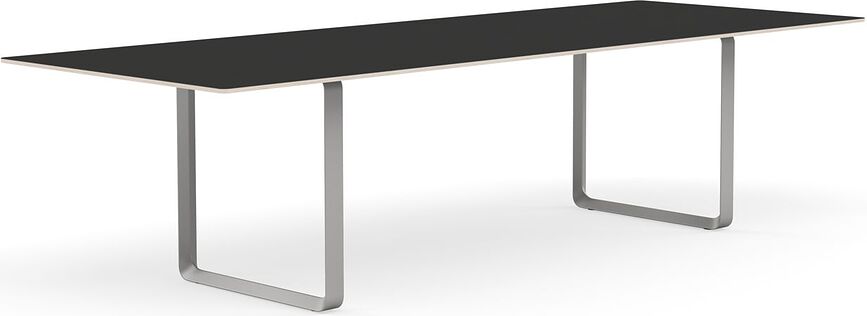 Stôl Muuto sivé nohy 295 x 108 cm čierny