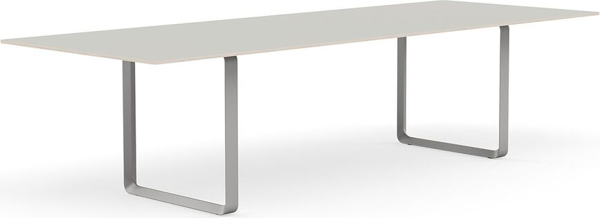Stôl Muuto sivé nohy 295 x 108 cm sivý