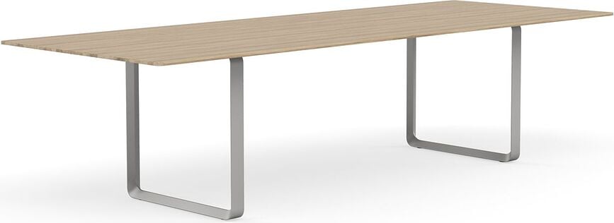 Stôl Muuto sivé nohy 295 x 108 cm svetlý dub