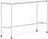 Stół na kółkach Base 50 x 160 x 105 cm biały laminowany ABS nogi białe