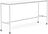 Stół na kółkach Base 50 x 190 x 95 cm biały laminowany ABS nogi białe