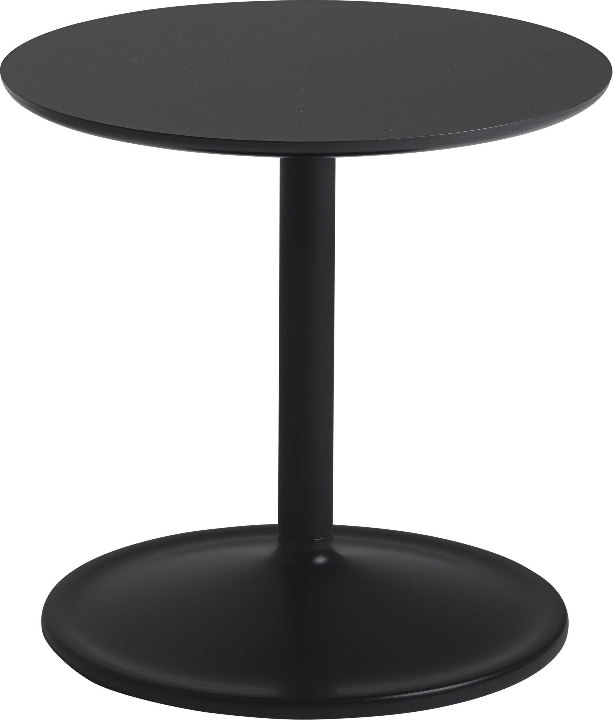 Stolik boczny Soft 41 x 40 cm czarny laminowany