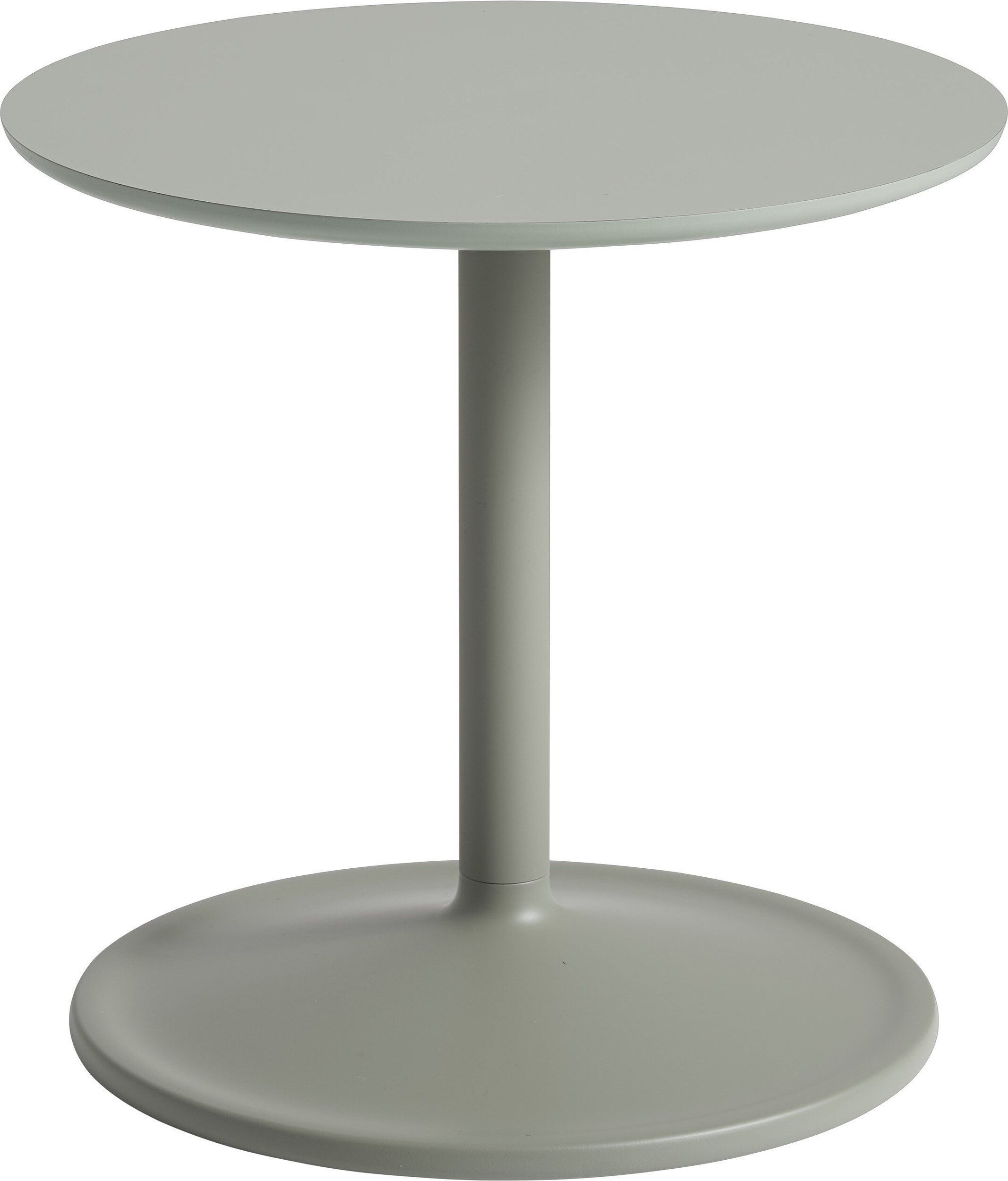 Stolik boczny Soft 41 x 40 cm zgaszona zieleń laminowany