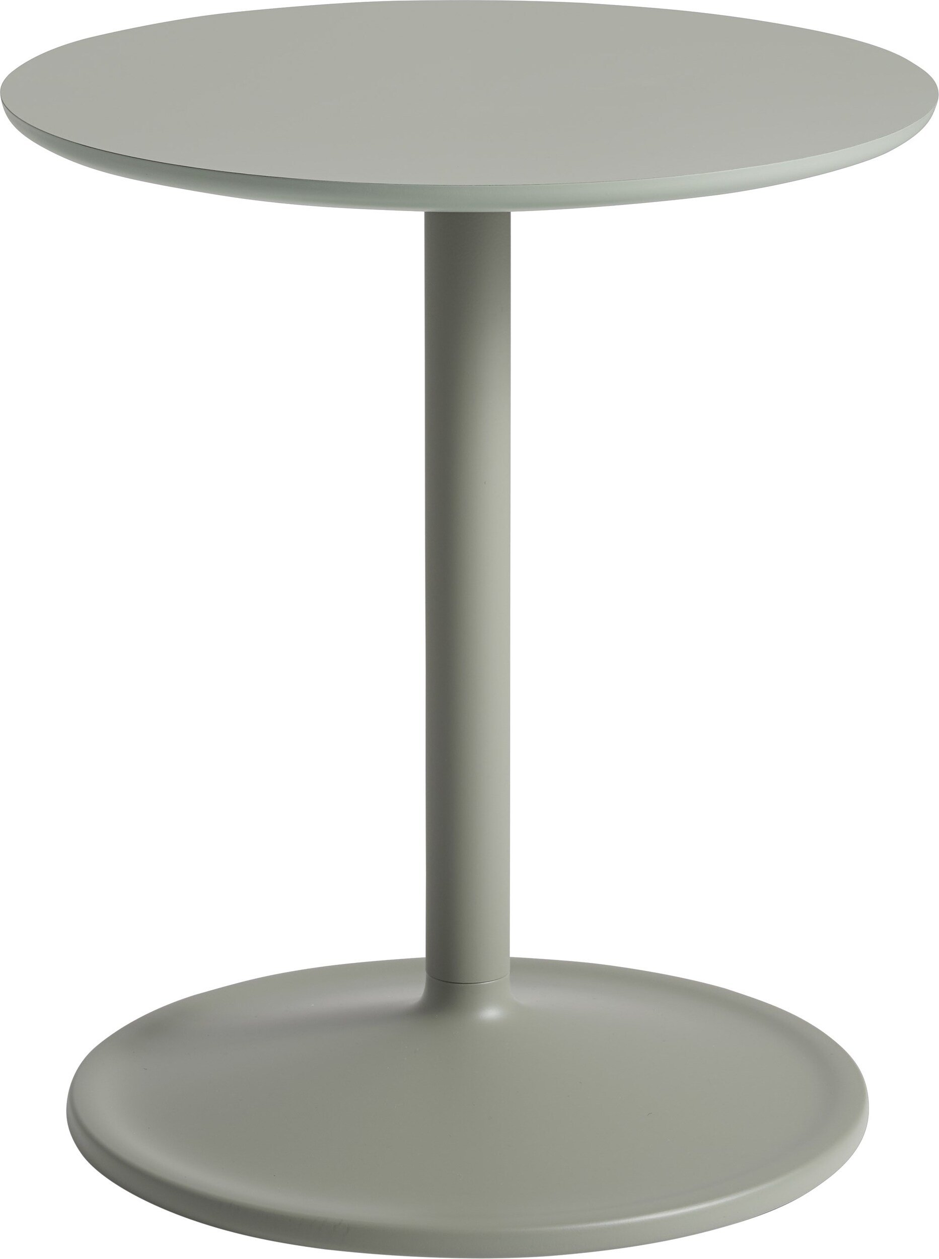 Stolik boczny Soft 41 x 48 cm zgaszona zieleń laminowany
