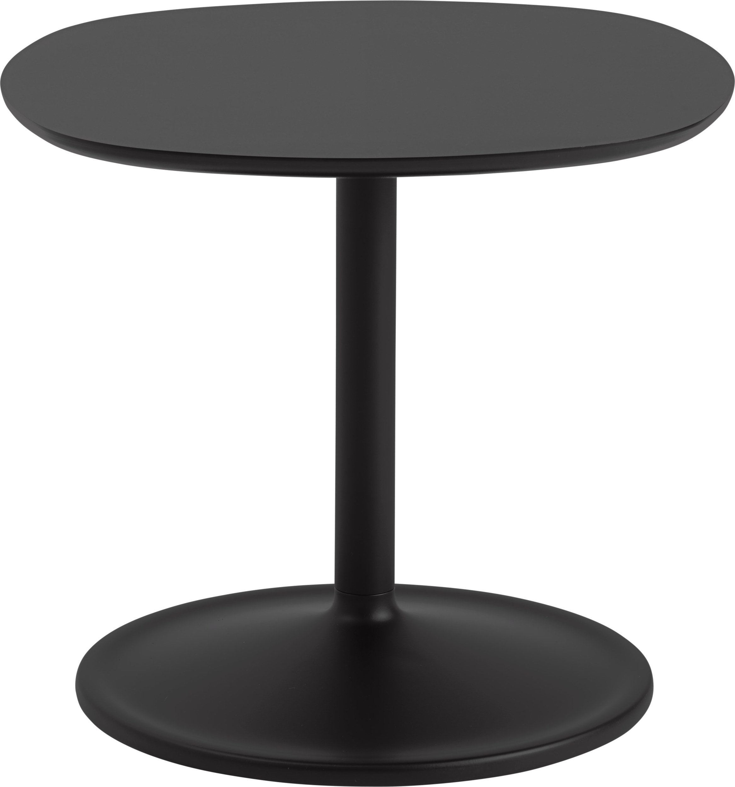Stolik boczny Soft 45 x 40 cm czarny laminowany