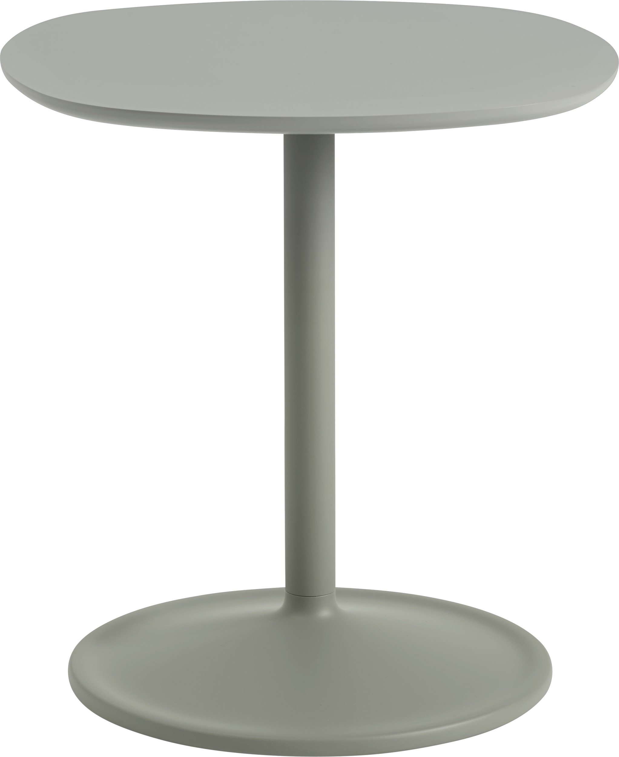 Stolik boczny Soft 45 x 48 cm zgaszona zieleń laminowany
