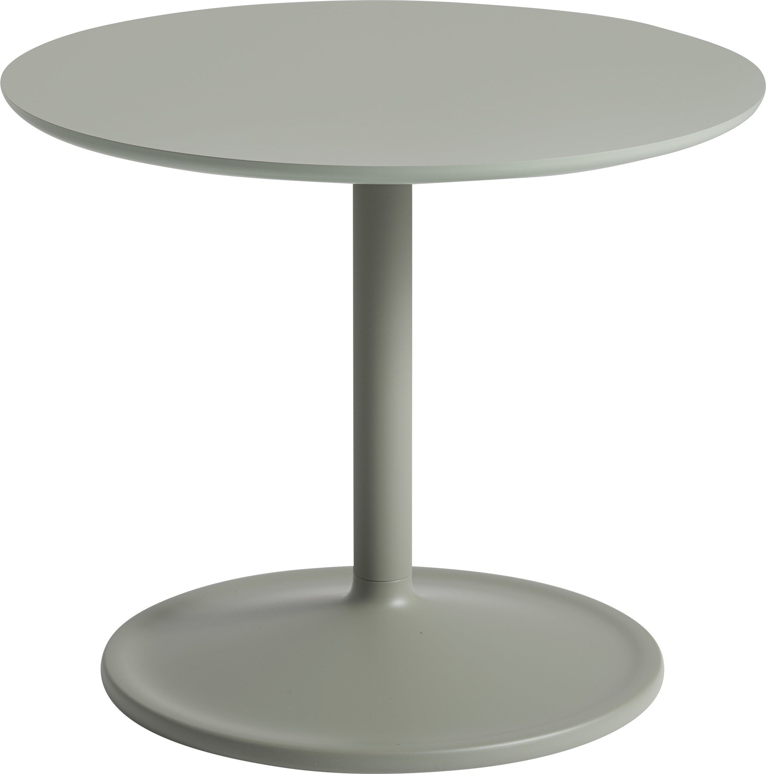 Stolik boczny Soft 48 x 40 cm zgaszona zieleń laminowany