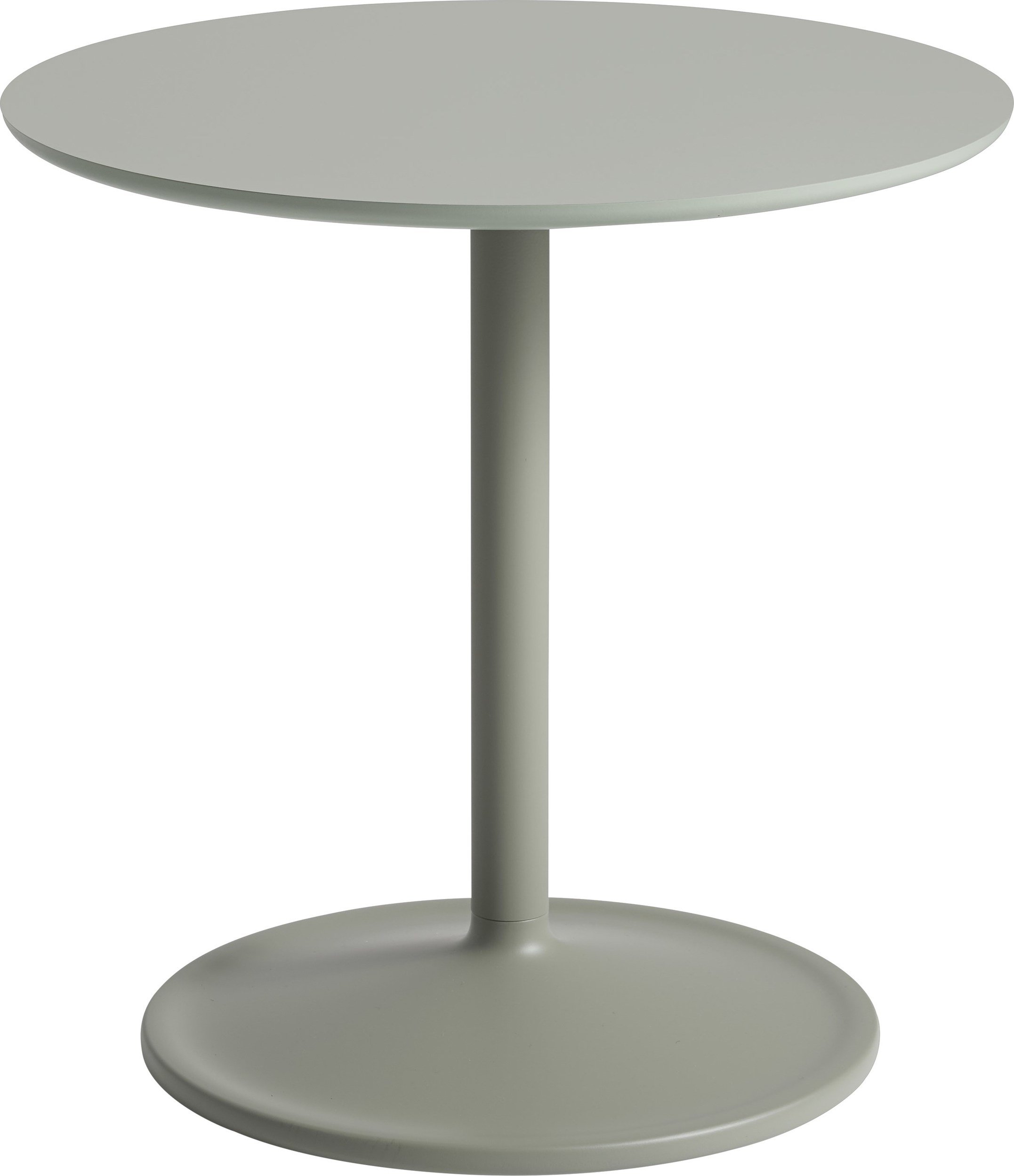 Stolik boczny Soft 48 x 48 cm zgaszona zieleń laminowany
