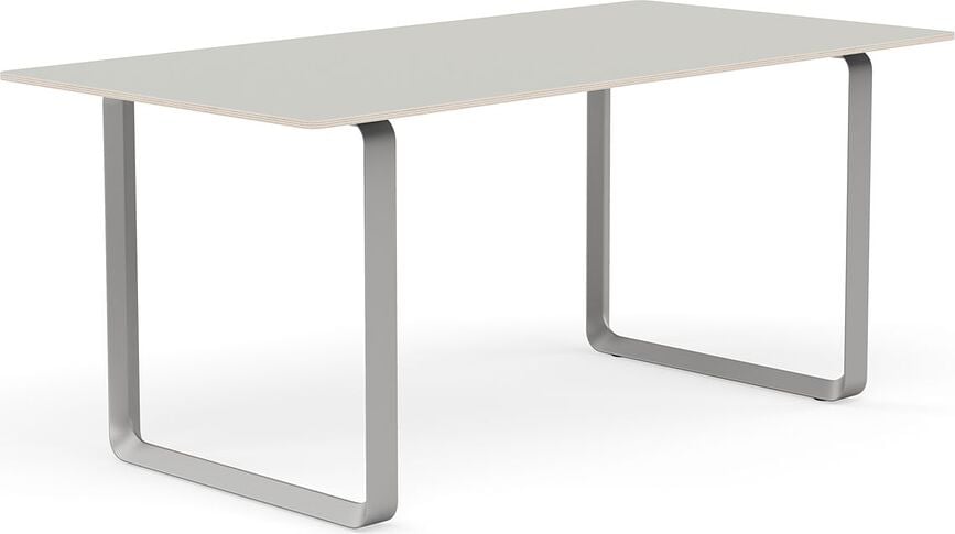 Stůl Muuto šedé nohy 170 x 85 cm šedý