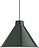 Top Viseča svetilka, 38 cm, temno zelena