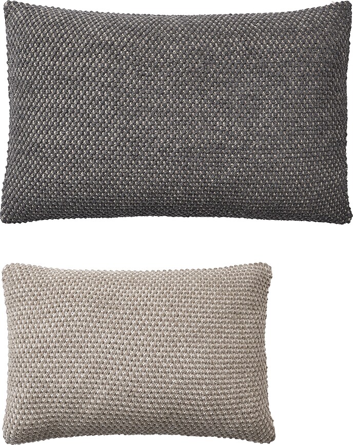 Twine Coussin décoratif 50 x 80 cm, gris-beige