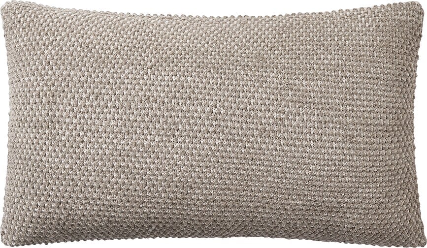 Twine Dekoratives Kissen 50 x 80 cm graubeige