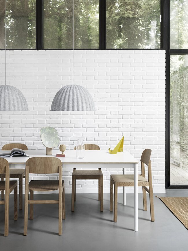 Under The Bell Κρεμαστό Φωτιστικό, 55 cm, λευκό μελανζέ