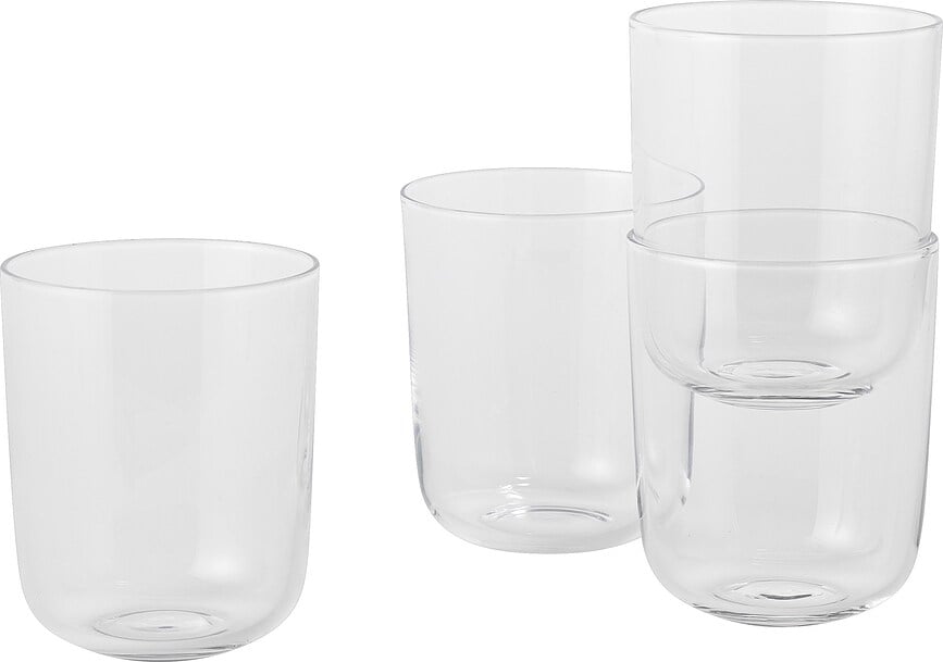 Vasos altos Corky, grises, 4 unidades