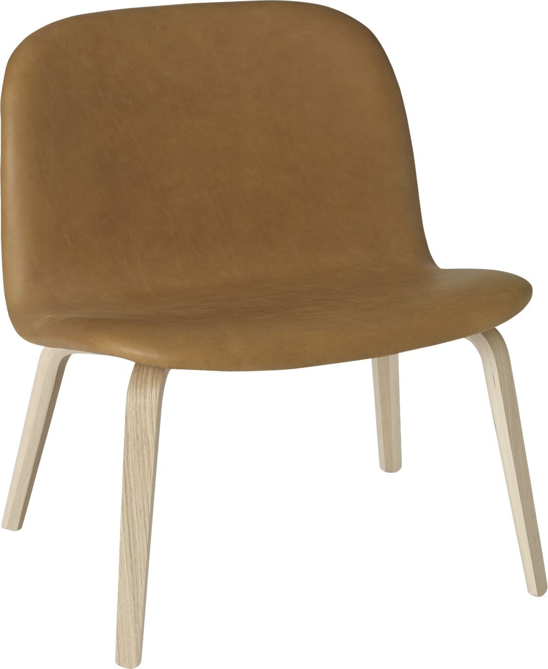 Visu Refine Leather Cognac Stuhl 39,5 cm gepolstert gepolstert