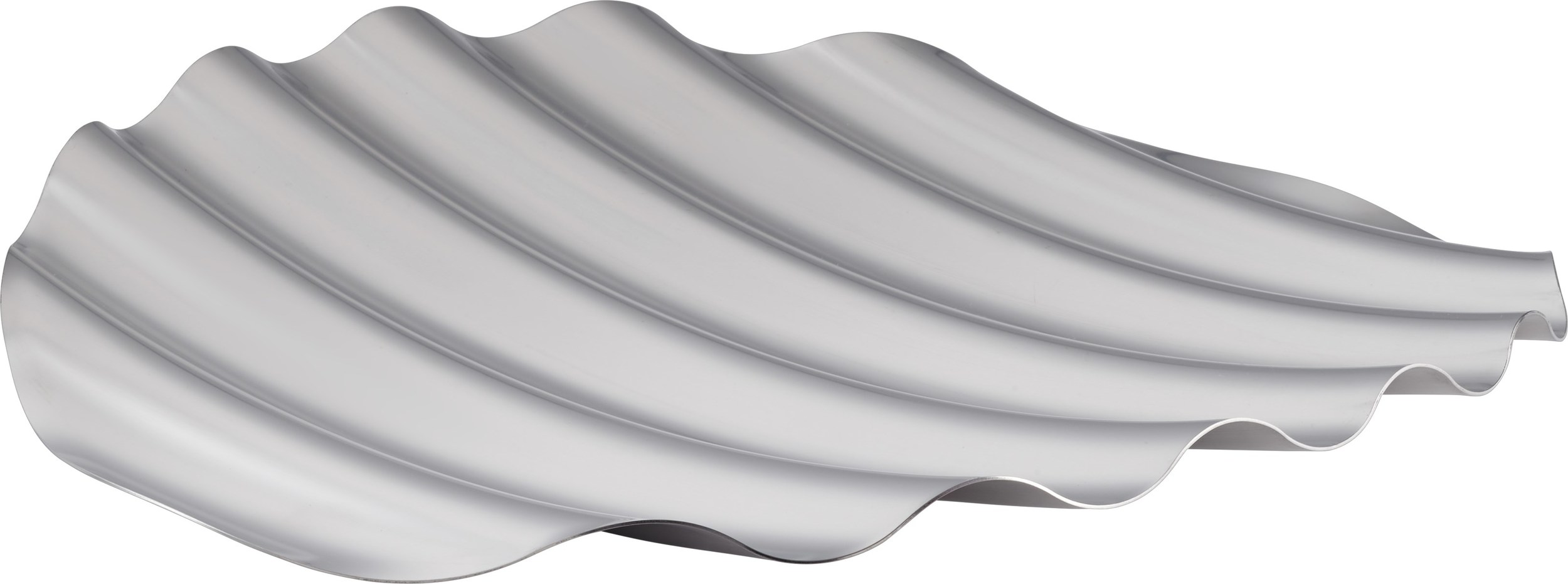 Wave Dekoratives Tablett aus Stahl