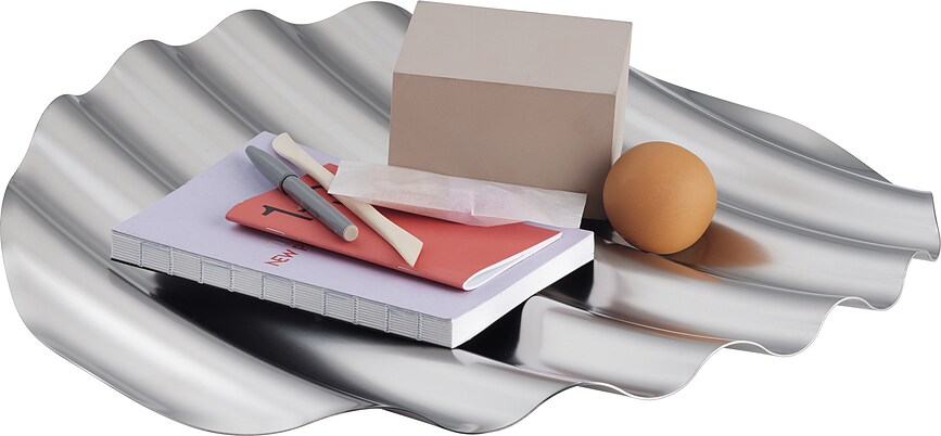 Wave Plateau décoratif, en acier