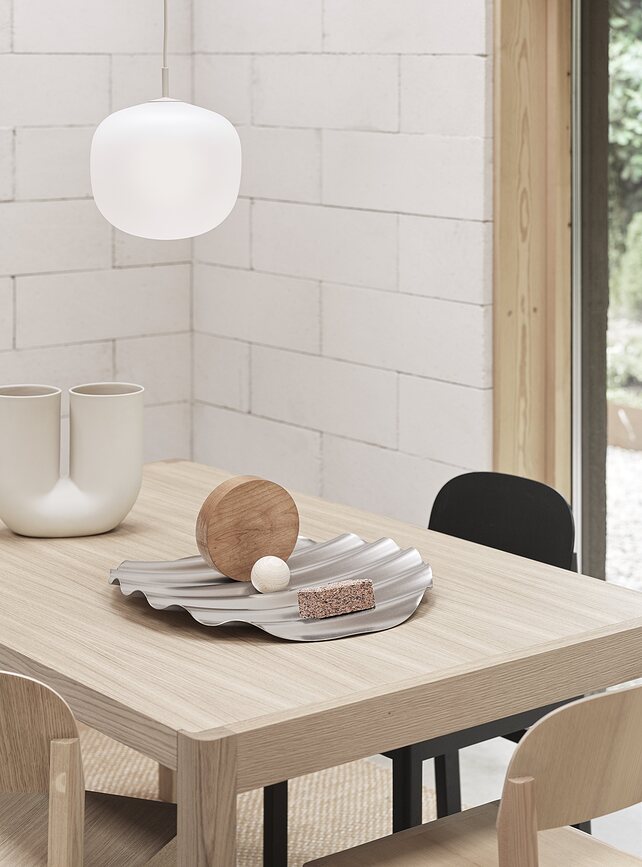 Wave Plateau décoratif, en acier