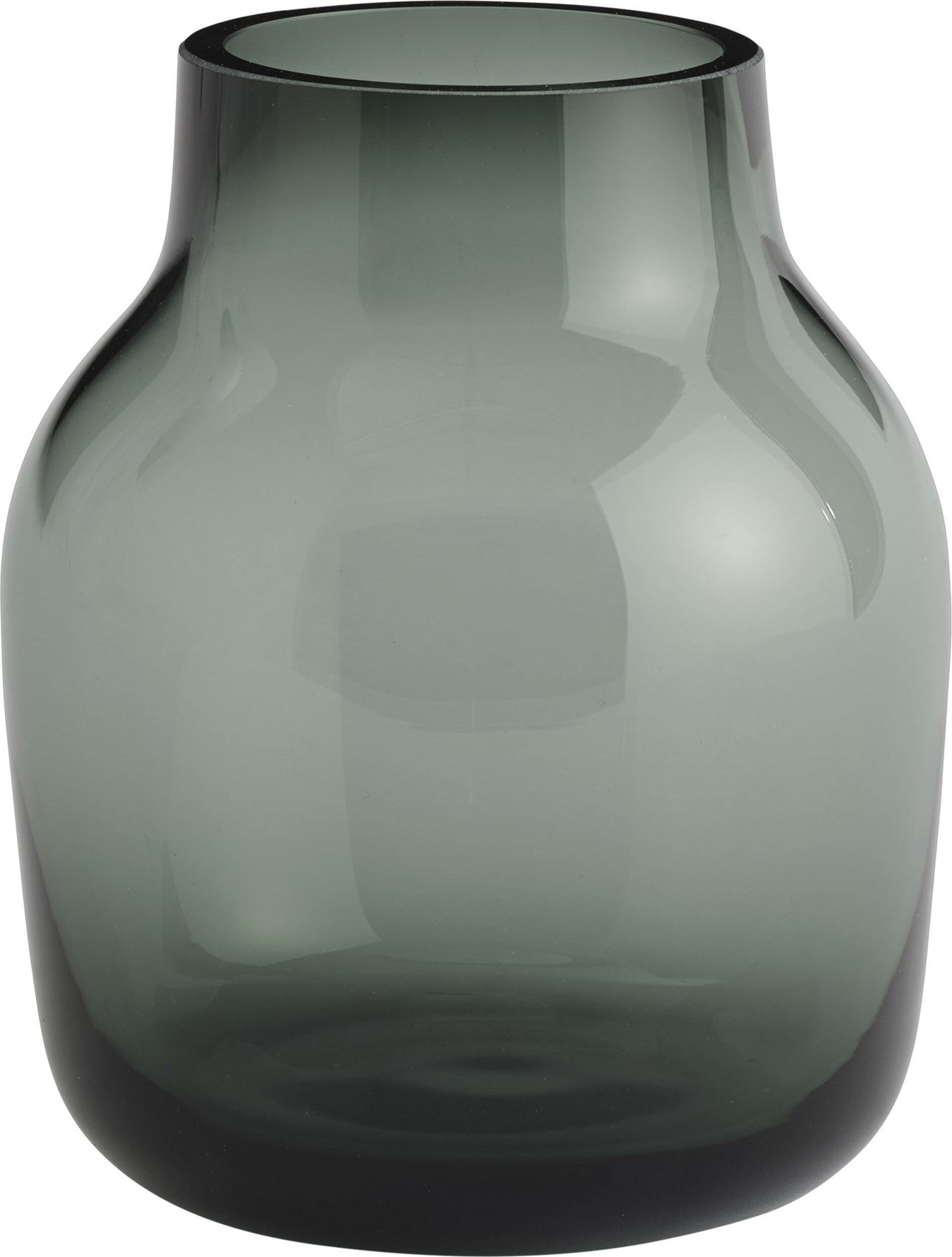 Wazon Silent 13,4 cm ciemnozielony